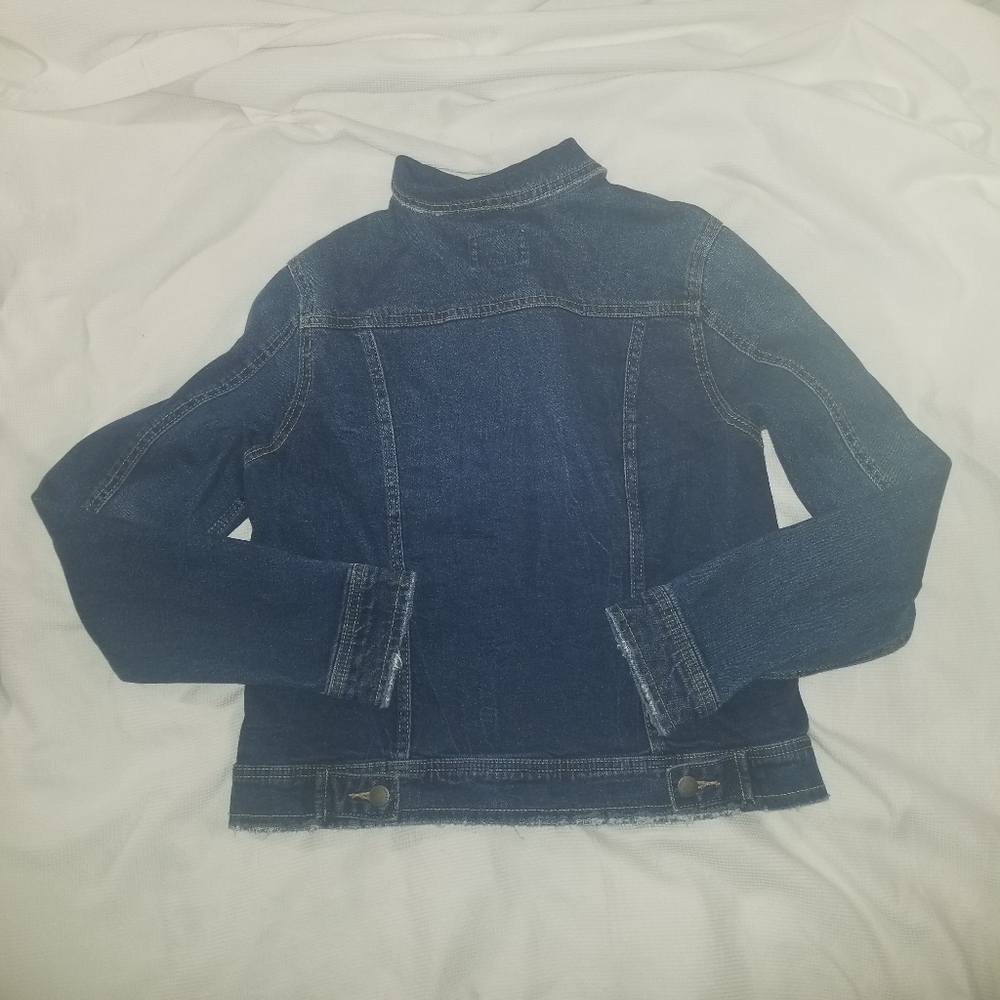 Universal Thread Destressed Denim Jacket - image 3
